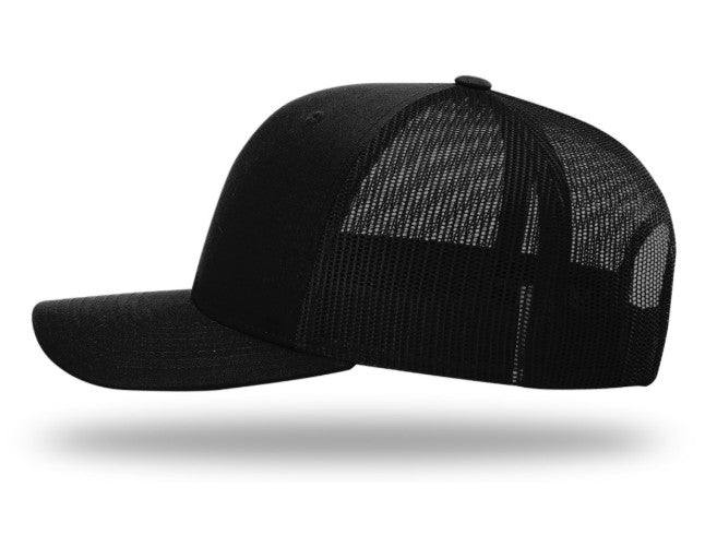 Arched MCI Embroidered Black Richardson 112 Snapback