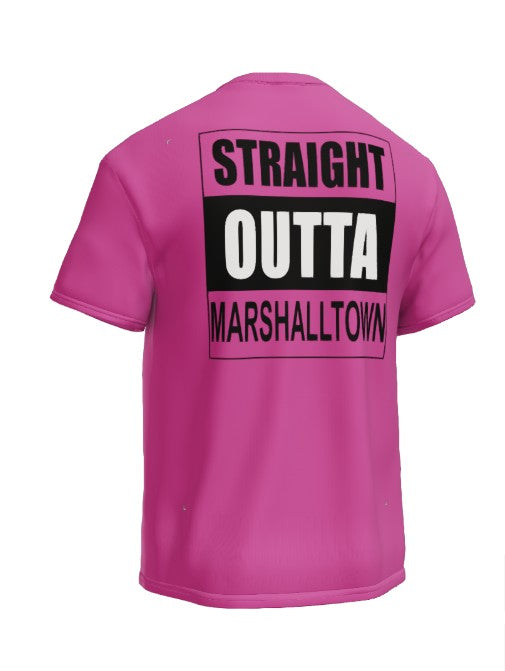 MCI Hot Pink Straight Outta Marshalltown Short Sleeve Tee